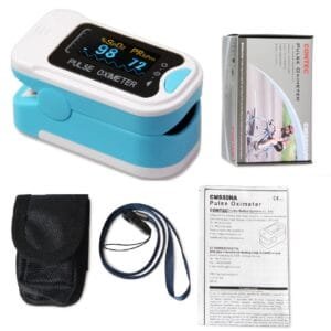 Pulsioxímetro Digital Contec CMS50N (Pantalla OLED) - Certificado FDA + Kit Completo