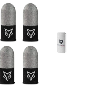 Dedales Gamer Profesionales Sarafox V8 (Fibra de Plata Vítrea) - Pack x 4 + Estuche