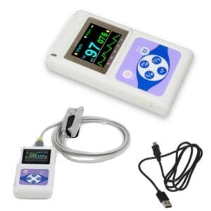 Oxímetro de Pulso de Mano Contec CMS60D - Neonatal, Pediátrico y Adulto (Con Sonda y Software)