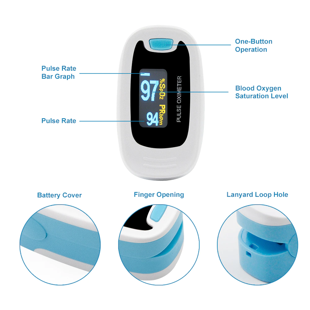 Pulsioxímetro Digital Contec CMS50N (Pantalla OLED) - Certificado FDA + Kit Completo - Image 13