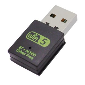 Adaptador 2 en 1: WiFi USB 600Mbps Dual Band + Bluetooth 4.2 (Driver Incorporado)